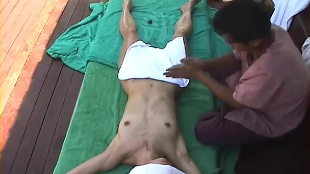 Massage & Orgasm for Indian teen tourist on hidden camera