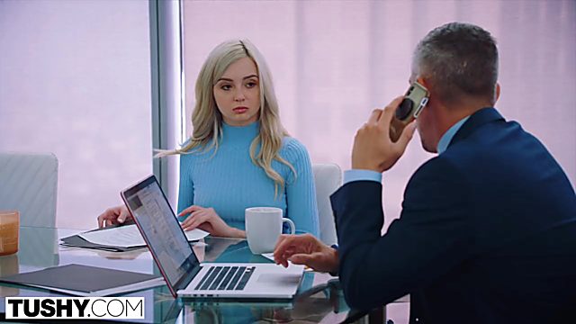 Young Assistant Lexi Lore Gaped by Boss At Work - TUSHY