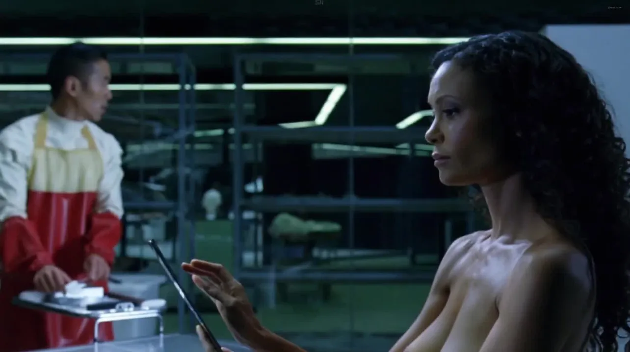 Thandie Newton puffy plot in "Westworld"
