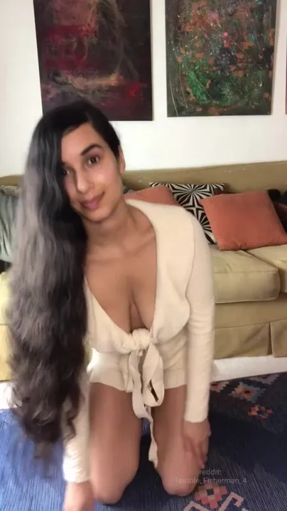 Shyly revealing my big tits to you