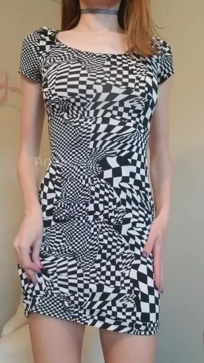 I am trying to hypnotize you with my dress and the cute, little butt hiding under it