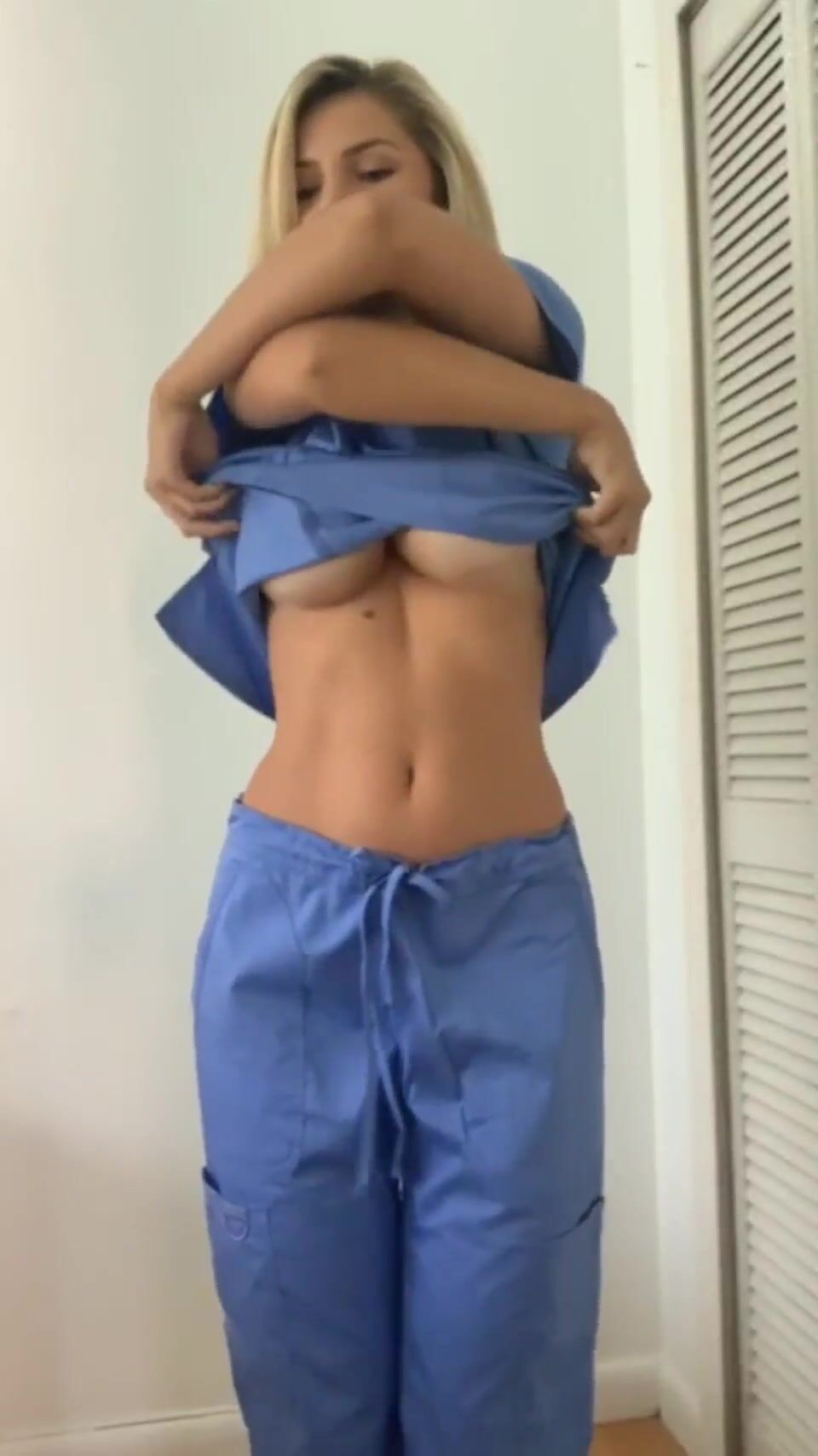 Nurse strip tease