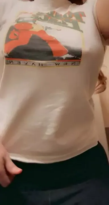 Found this shirt in my attic, it had giant boobs in it