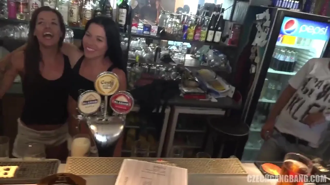 Hot Bartenders fuck their customers