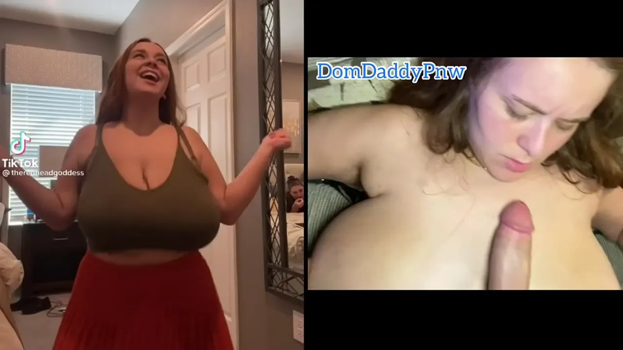 Busty TikToker gets her huge tits fucked