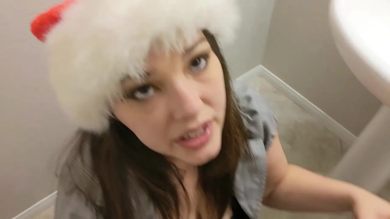 Merry Christmas from the office slut, I brought you presents! A blowjob and my big titties!