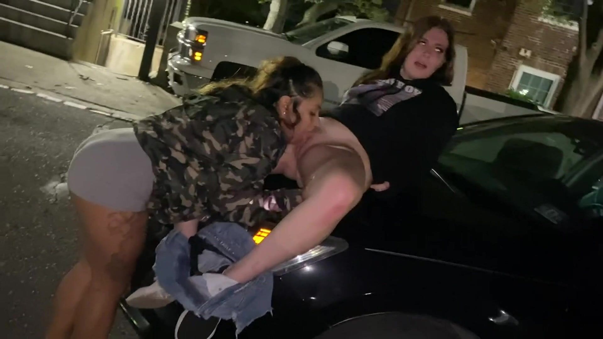 Truth or dare with my best friend ended up with me eating her pussy in the middle of the street ! photo image