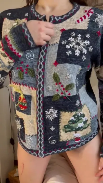 here's what I hide under my ugly Christmas sweater