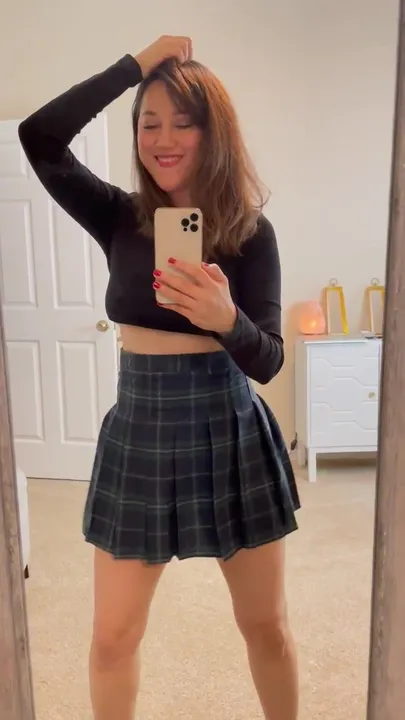 I'm a 44yo old maid dressed more like a 24yo slut today. Do I pull it off well?