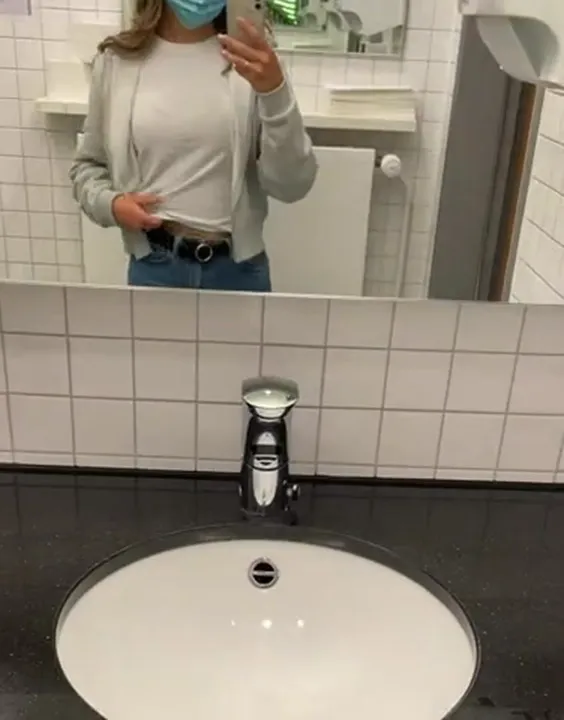 classes were too boring and i was too horny.. so i had some fun at the restroom, i think another girl actually saw doing this haha