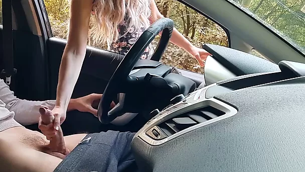 I got caught jerking off in the car by a British girl and she didn't mind to have a ride with me