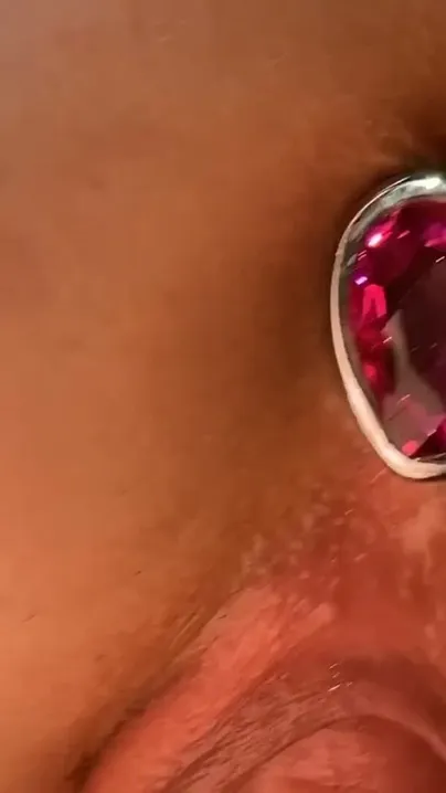 my buttplug looks so nice with a dick inside me