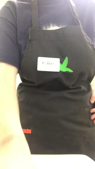 My coworkers have no idea whats hidden under my apron! My little secret