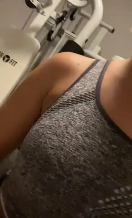 i get horny at the gym too often.. enjoy watching me flashing my tits while exercising, my trainer actually caught me after that