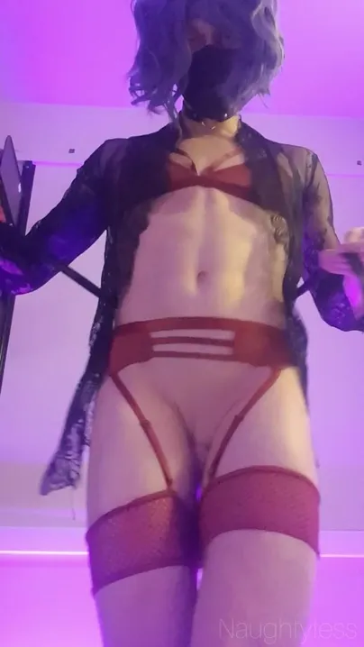Get on your knees for your queen girl cock is up for dessert