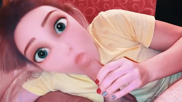 Snapchat's Dolls Eyes filter is the best thing for amateur blowjob - POV