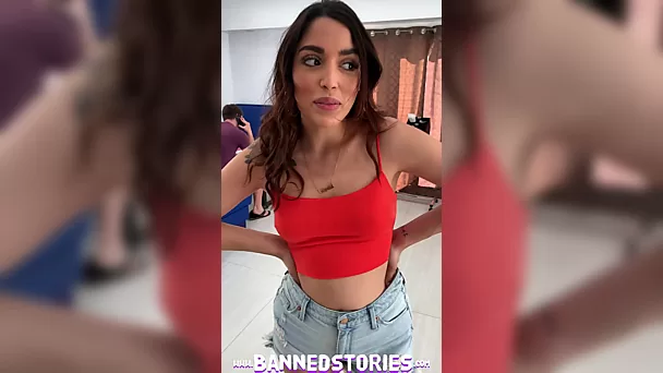 Exclusive banned stories with Vanessa sky - POV Outdoor Fuck