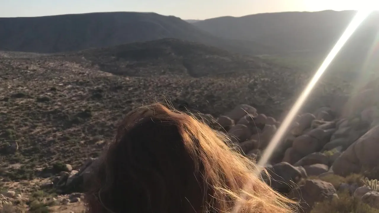 Fucking on top of a mountain. He said the view was amazing!