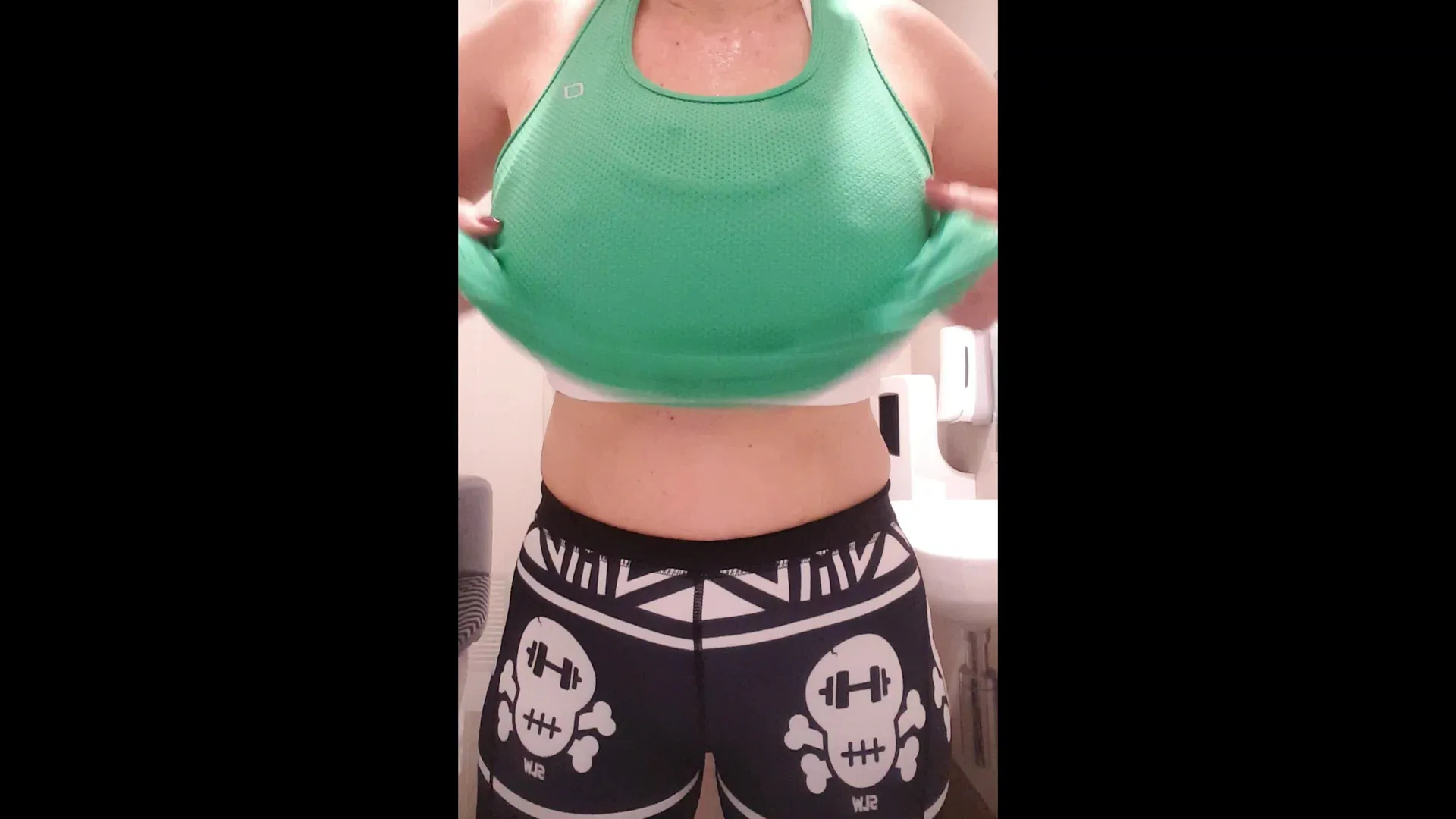 My Titty Drop after my home workout