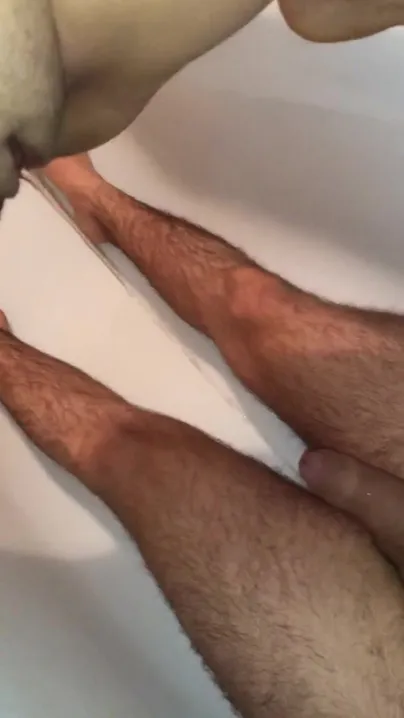 Peeing on his cock! Who wouldn’t like that?