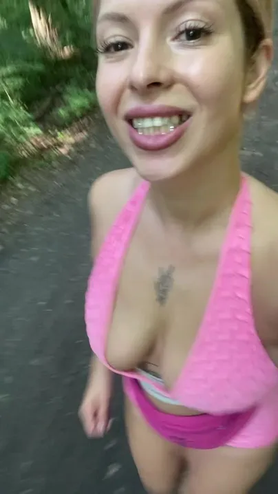 Jogging? It can be fun with my titties