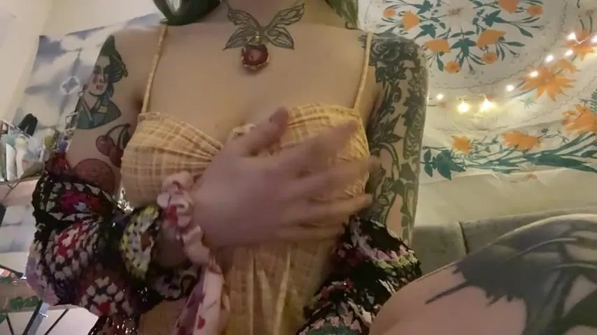 My fav combo: sundresses and popping a titty outta one