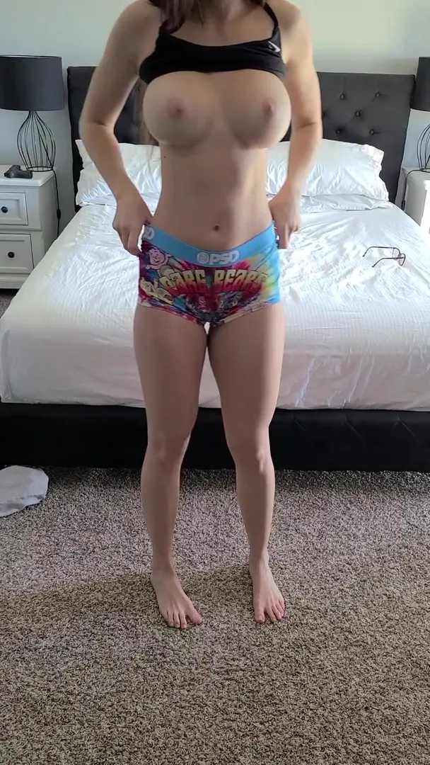 Do like my Care Bear booty shorts? I prefer them around my knees