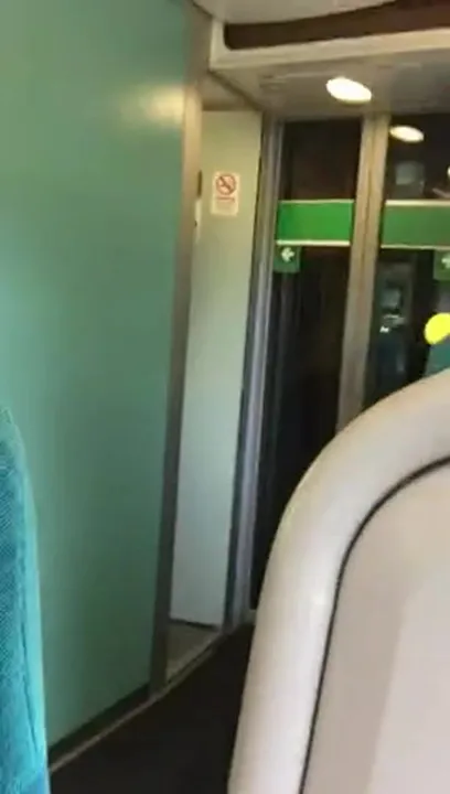Topless en un tren