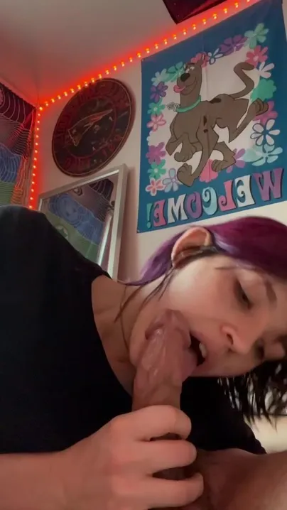 I love tasting my bulls cock while my boyfriend watches in the corner