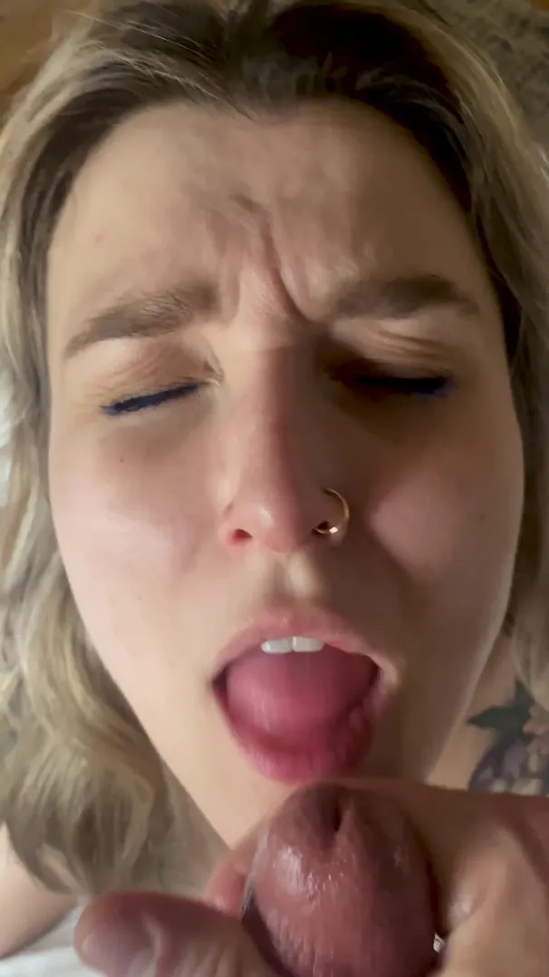 I only let guys with huge loads cum on my face like this