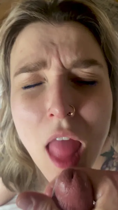 I only let guys with huge loads cum on my face like this