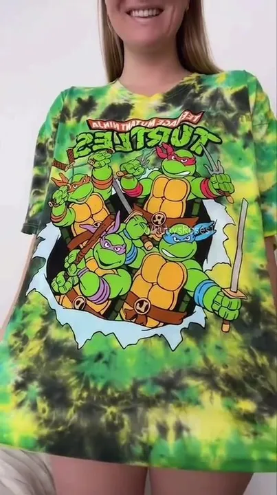 I can’t decide what’s best, this TMNT shirt or boobs?