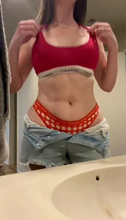 My 40 yo Mom bod in the bathroom