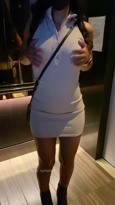 Would you fuck me in the elevator or are you scared of getting caught?