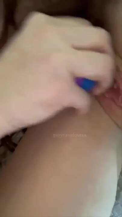 Using my tongue on her ass while I make her cream on my dildo