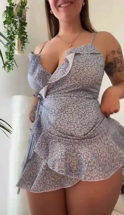 Sundress to undress in 2 seconds!