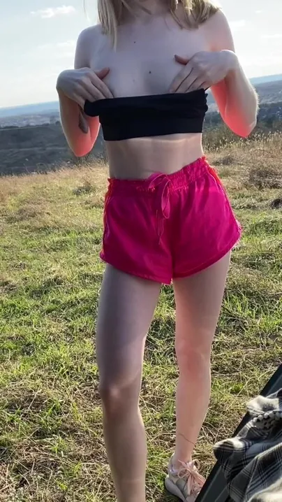 I wanted you to stretch my tits after a run, could you do that for me?