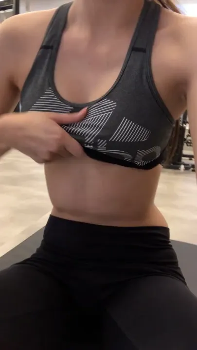My boobs gets extra perky when I'm working out