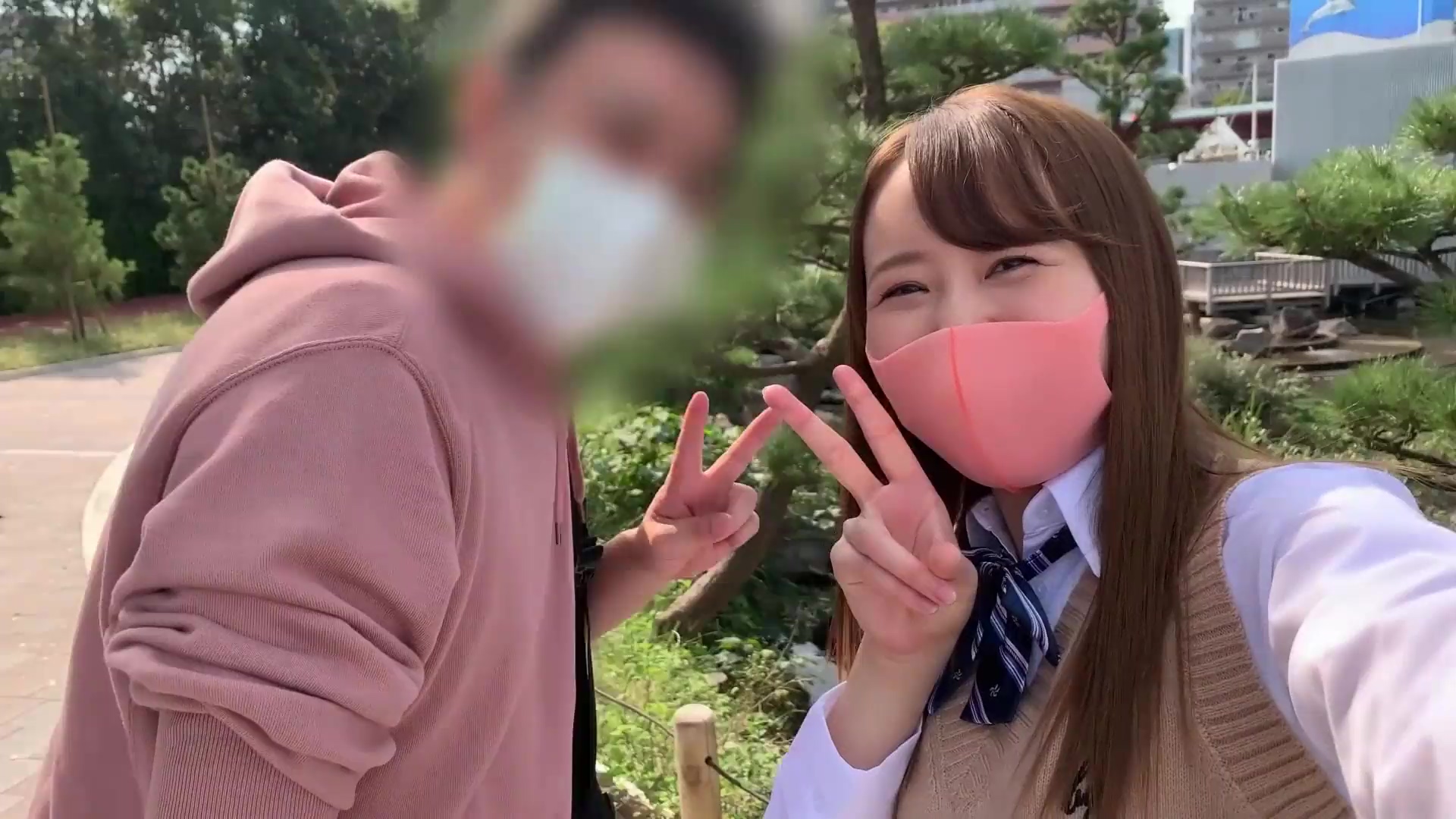 Japanese Kawaii Chubby Schoolgirl Cums Hard on Classmate's Dick