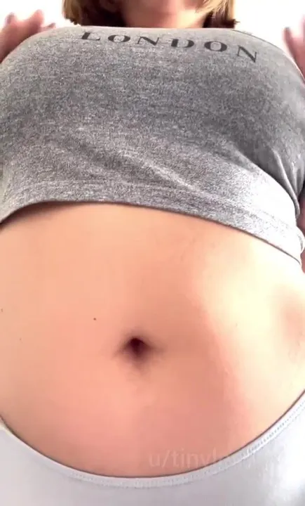 My tummy could be a canvas for your cum