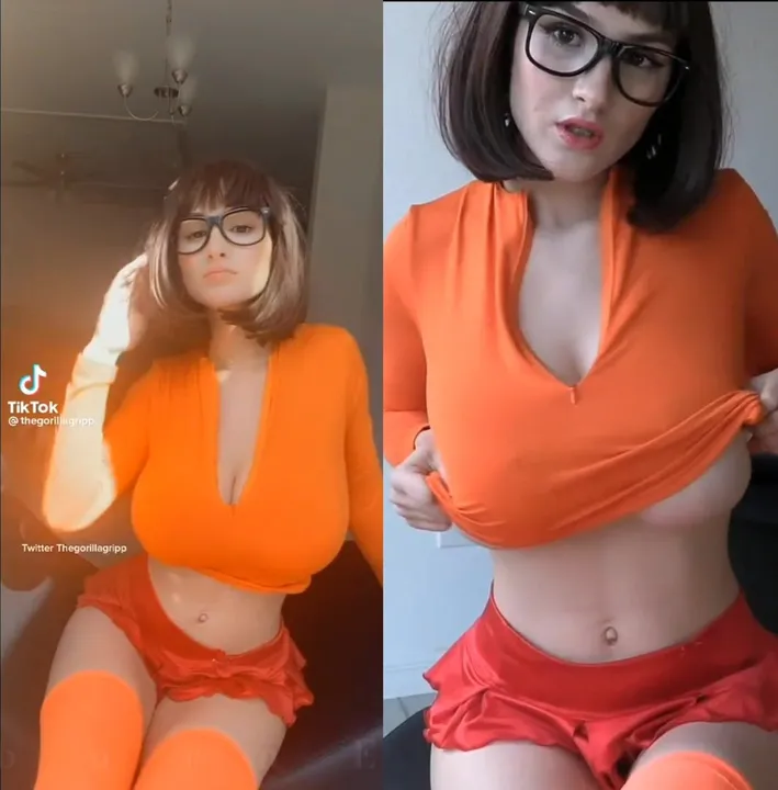 TheGorillaGrip Velma van Scooby-Doo cosplay TikTok vs Reddit