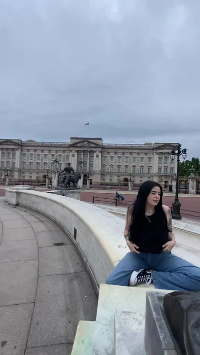 Meine Titten am Buckingham-Phallus rausstrecken, äh, ich meine Palast!