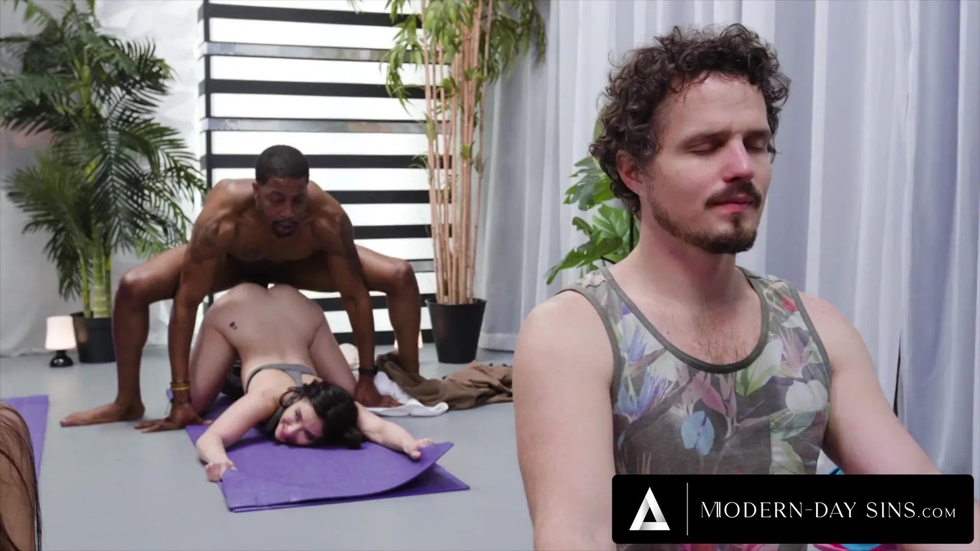 Big ass whore cheating with a yoga instructor behind her bfs back hq nude image