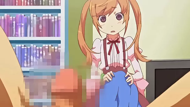 Curious anime 소녀는 그녀의 stepbro에서 섹스를하는 방법을 배웁니다.