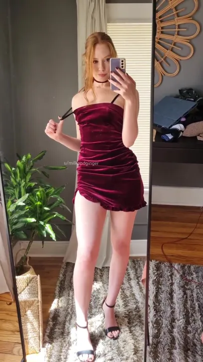 Showing you what's under my date night dress ;)