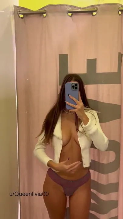 Being slutty in a fitting room