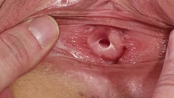 Close up virgin pussy of a teen girl