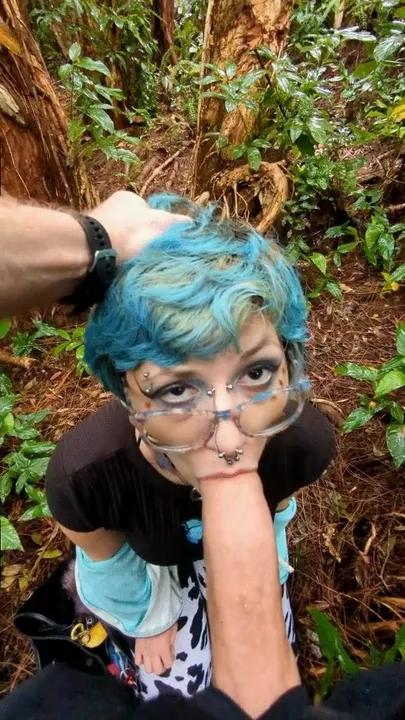 Forecast for this hike was light rain and 100% chance of blowjob