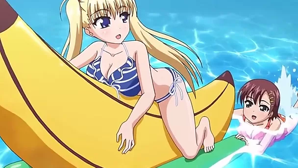 Ruchanie anime na plaży