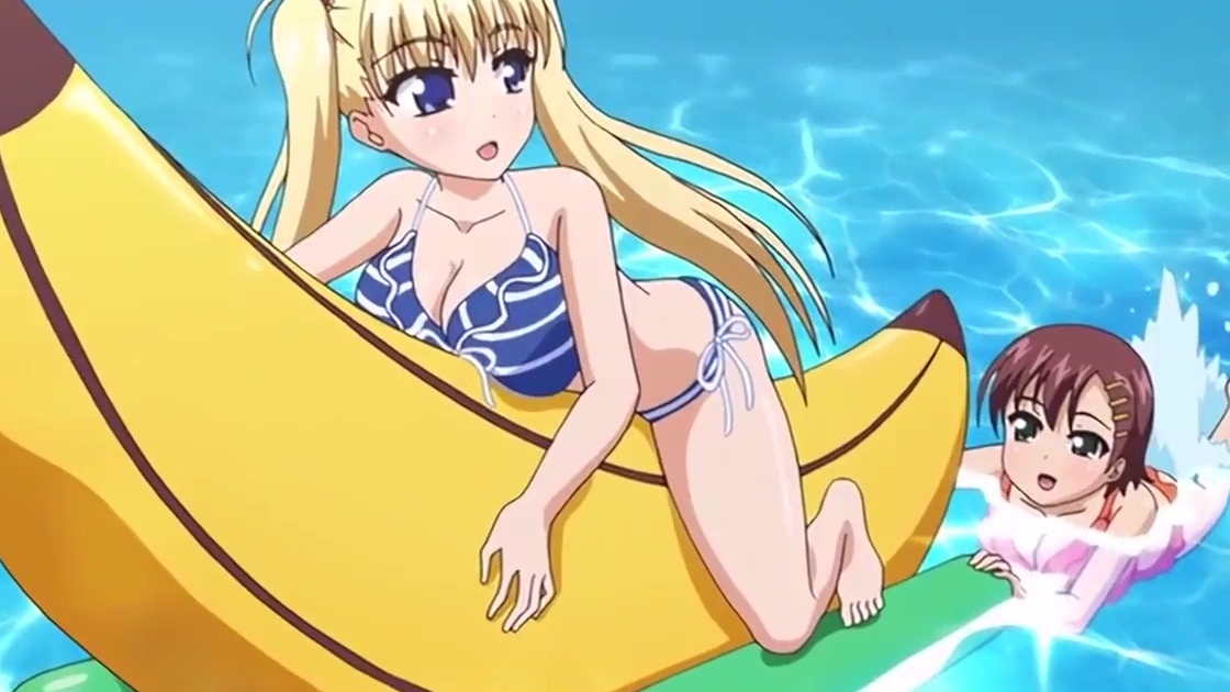 Two Blonde Girls Cartoon Porn - Anime fucking on the beach